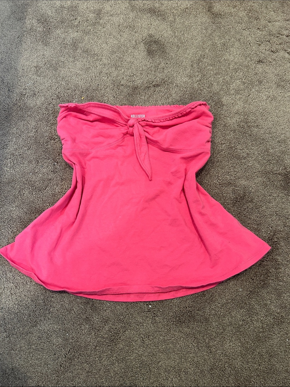 Hollister Hot Pink Strapless Tie-Front Women's Camisole